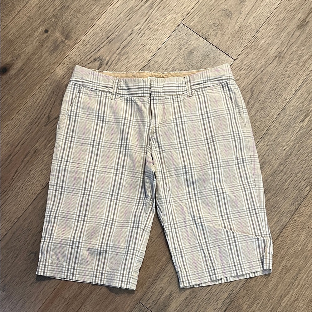 AMERICAN EAGLE Y2K plaid Bermuda shorts low rise size 4